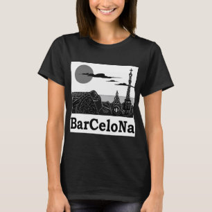 Der grundlegende T - Shirt Barcelona-Frauen