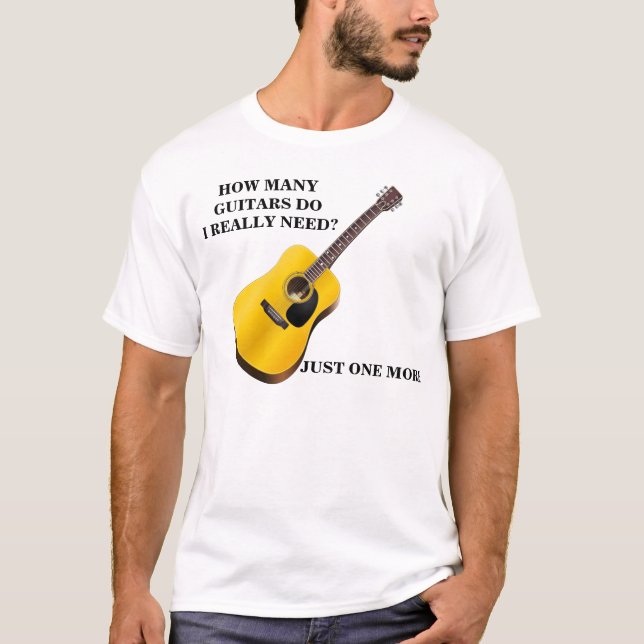 Der grundlegende T - Shirt der Gitarren-Männer (Vorderseite)