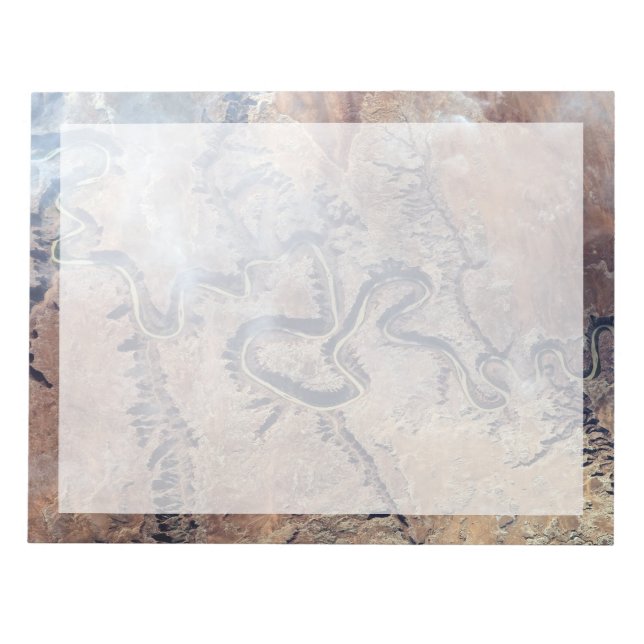 Der grüne Fluss mit seinen Nebenschluchten in Utah Notizblock (Vorderseite)