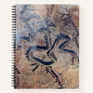 Der grüne Fluss mit seinen Nebenschluchten in Utah Notizbuch