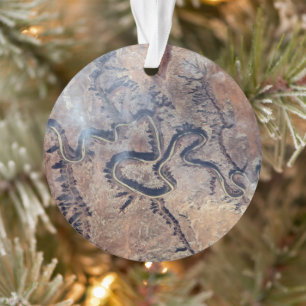 Der grüne Fluss mit seinen Nebenschluchten in Utah Ornament