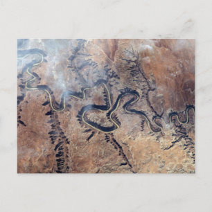 Der grüne Fluss mit seinen Nebenschluchten in Utah Postkarte