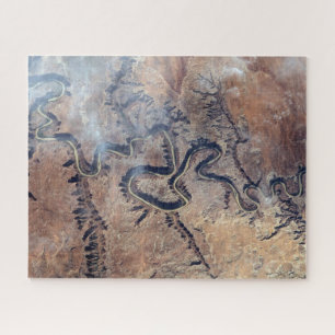 Der grüne Fluss mit seinen Nebenschluchten in Utah Puzzle