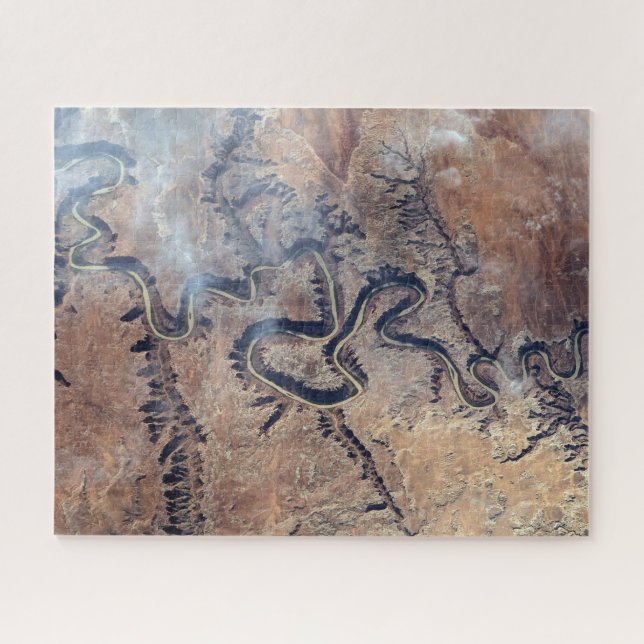 Der grüne Fluss mit seinen Nebenschluchten in Utah Puzzle (Horizontal)