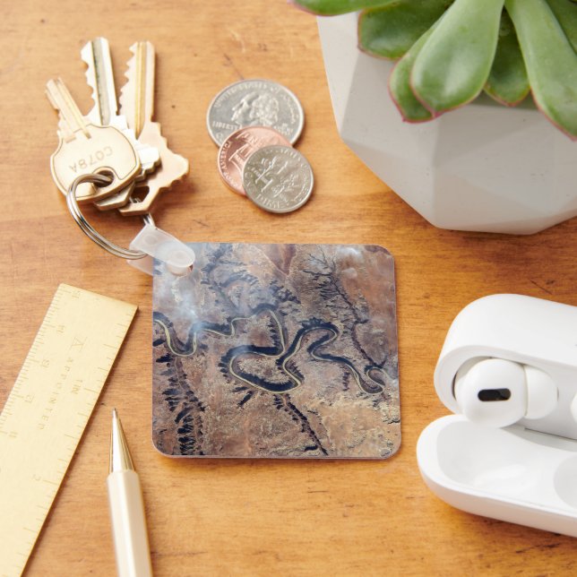 Der grüne Fluss mit seinen Nebenschluchten in Utah Schlüsselanhänger (Schreibtisch)