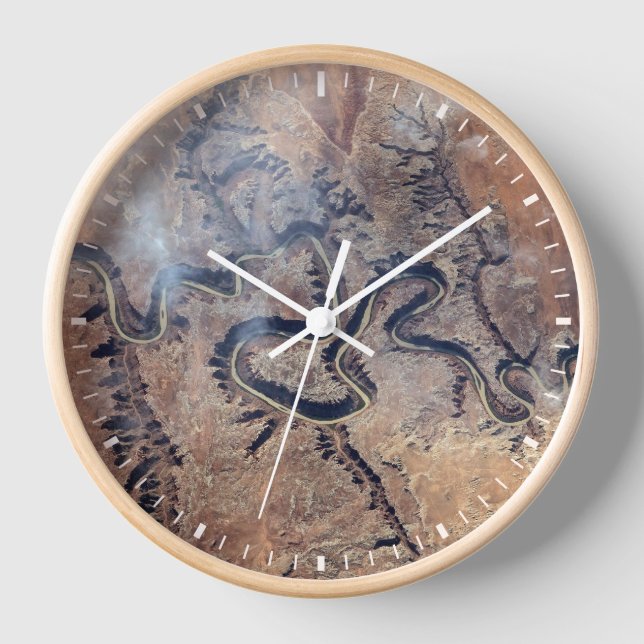 Der grüne Fluss mit seinen Nebenschluchten in Utah Uhr (Vorderseite)