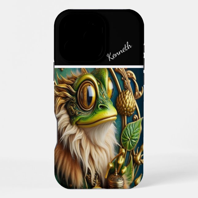 Der grüne Froschkönig iPhone Hülle (Rückseite)