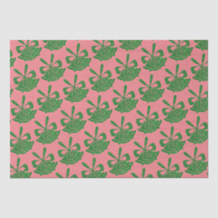 Der grüne Glitzer in Rosa Seidenpapier