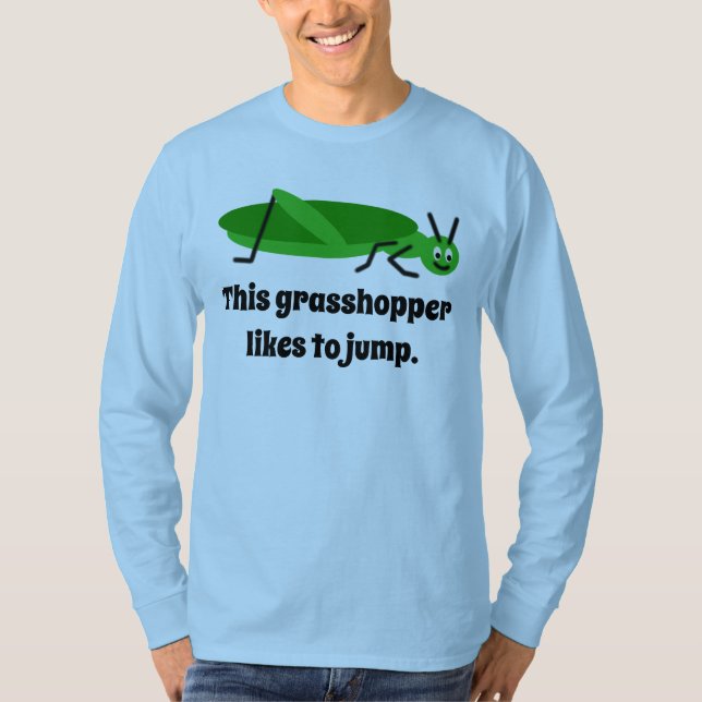 Der grüne Grasshopper T-Shirt (Vorderseite)