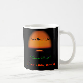 Der grüne grelle Sonnenuntergang Tasse