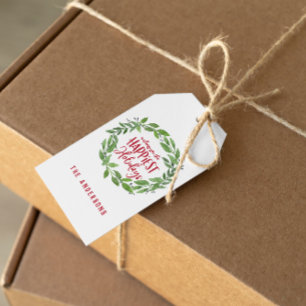 Der grüne Kranz der glücklichsten Ferien Geschenkanhänger