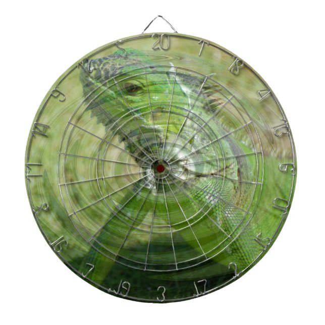Der Grüne Leguan Dartscheibe (vorne)