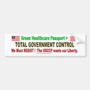 Der grüne Pass widerstehen Autoaufkleber