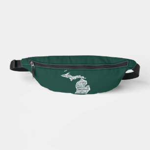 Der grüne Staat der Städte von Michigan Bauchtasche