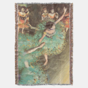Der Grüne Tänzer von Edgar Degas, Vintage Ballet Decke