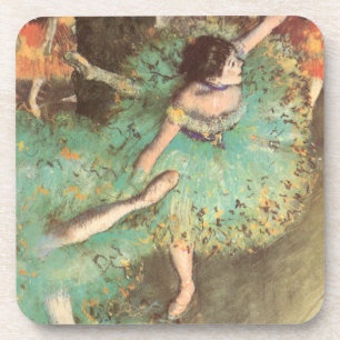 Der Grüne Tänzer von Edgar Degas, Vintage Ballet Getränkeuntersetzer