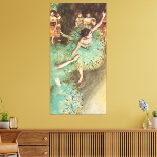 Der Grüne Tänzer von Edgar Degas, Vintage Ballet Leinwanddruck