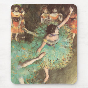 Der Grüne Tänzer von Edgar Degas, Vintage-Ballett Mousepad