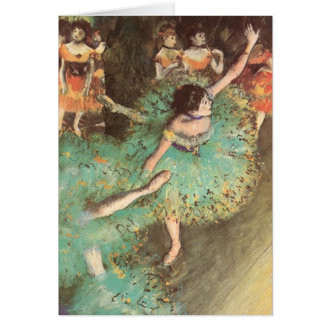 Der grüne Tänzer von Edgar Degas, Vintages Ballett (Vorne)