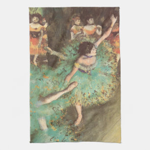 Der grüne Tänzer von Edgar Degas, Vintages Ballett Handtuch