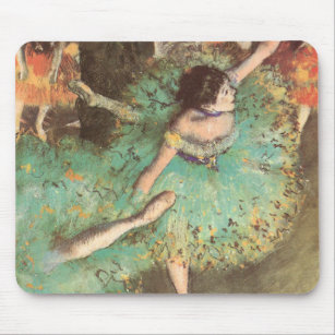 Der grüne Tänzer von Edgar Degas, Vintages Ballett Mousepad