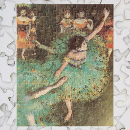 Der grüne Tänzer von Edgar Degas, Vintages Ballett Puzzle