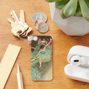 Der grüne Tänzer von Edgar Degas, Vintages Ballett Schlüsselanhänger