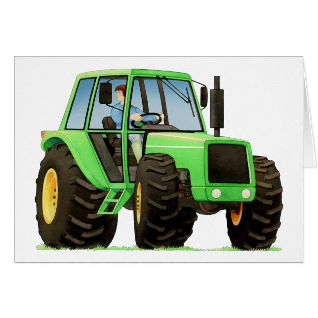 Der grüne Traktor des Kindes (Vorderseite (Horizontal))