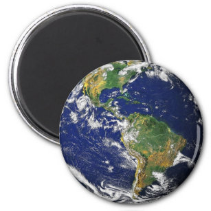 Der grüne und blaue Planet Erde Magnet