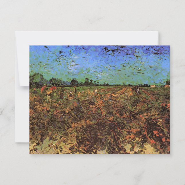 Der grüne Weinberg von Vincent van Gogh (Vorderseite)