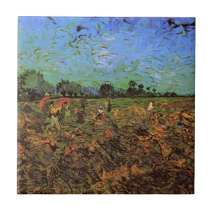 Der grüne Weinberg von Vincent van Gogh Fliese