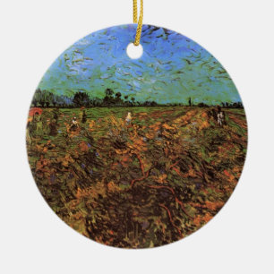 Der grüne Weinberg von Vincent van Gogh Keramikornament