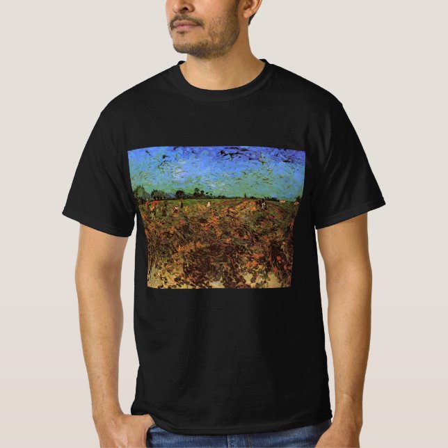 Der grüne Weinberg von Vincent van Gogh T-Shirt (Vorderseite)