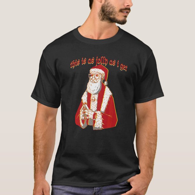 Der gruselige Weihnachtsgotik-Weihnachtsmann ist s T-Shirt (Vorderseite)