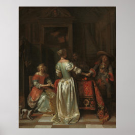 Der Gruß - Pieter de Hooch Kunstposter Poster