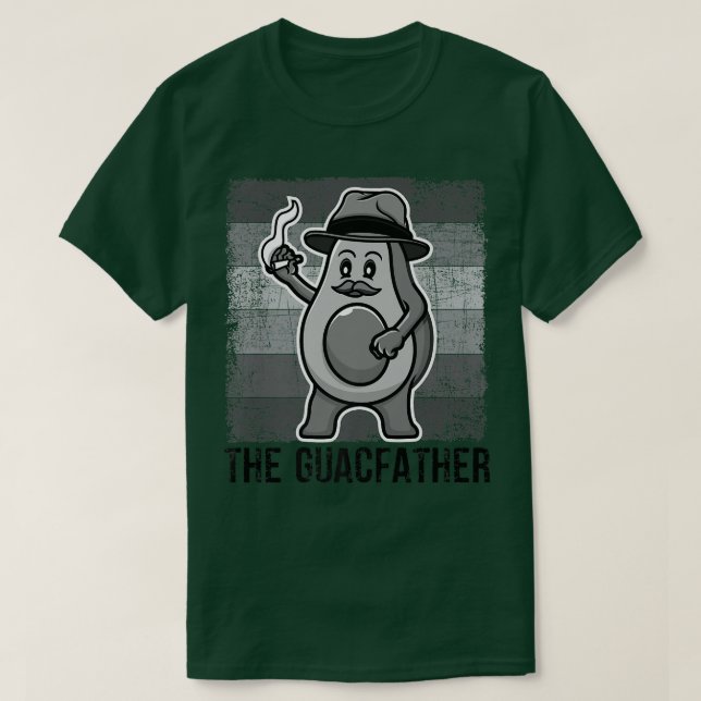 Der Guacvater, Niedliche Avocado Männer, Funny Dad T-Shirt (Design vorne)