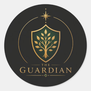 Der Guardian Taurus Archetypus-Rundaufkleber Runder Aufkleber