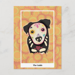 Der Guide – Día de los Muertos Hund Tarot Kunst Postkarte