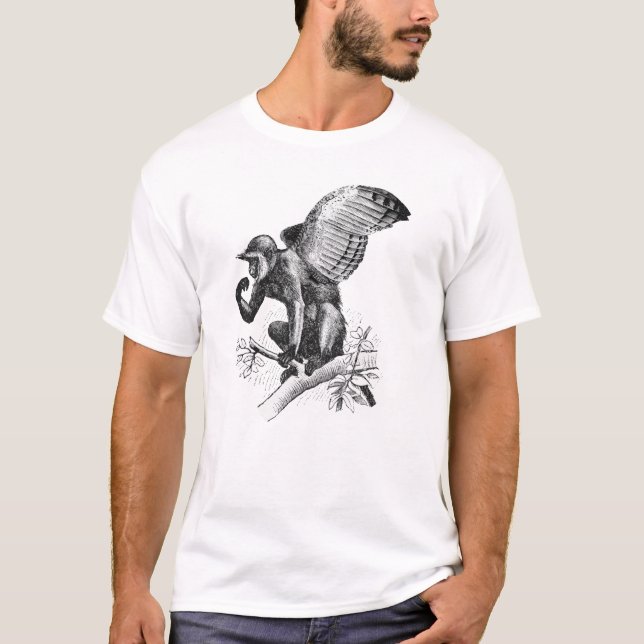 Der Günstlings-Fliegen-Affe T-Shirt (Vorderseite)