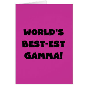 Der Gut-est-Gamma der Welt Schwarzweiss