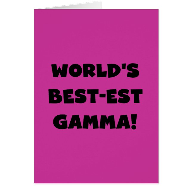 Der Gut-est-Gamma der Welt Schwarzweiss (Vorne)