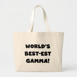 Der Gut-est-Gamma der Welt Schwarzweiss Jumbo Stoffbeutel