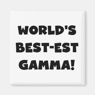 Der Gut-est-Gamma der Welt Schwarzweiss Magnet