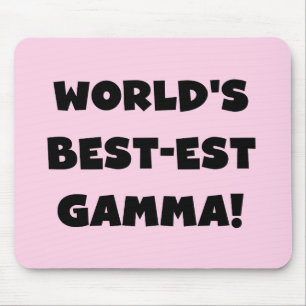 Der Gut-est-Gamma der Welt Schwarzweiss Mousepad