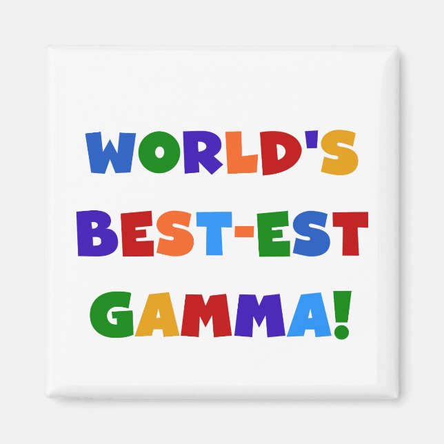 Der Gut-est-Gamma-helle Farbgeschenke der Welt Magnet (Vorne)