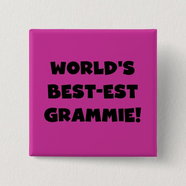 Der Gut-est Grammie der Welt schwarze oder weiße Button (Vorderseite)