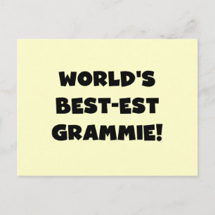 Der Gut-est Grammie der Welt schwarze oder weiße Postkarte