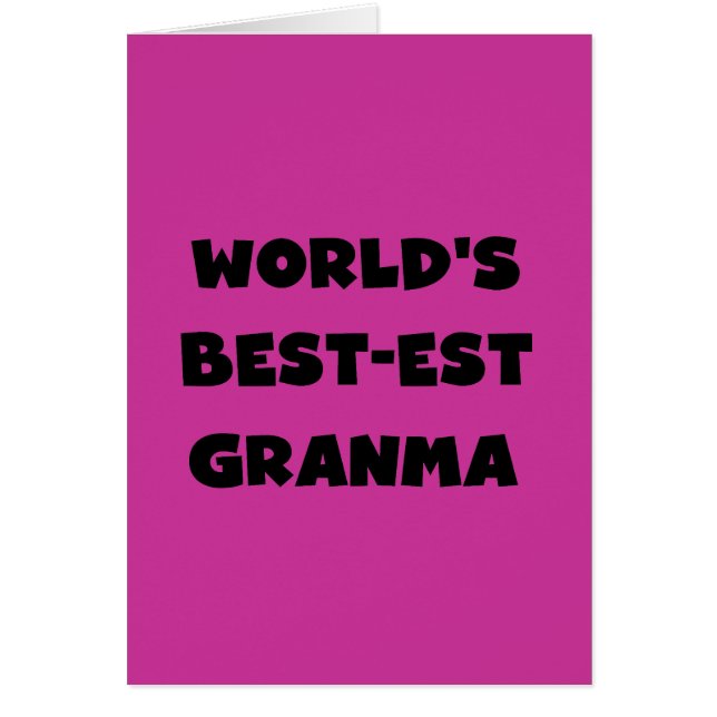 Der Gut-est Granma der Welt Schwarzweiss (Vorne)