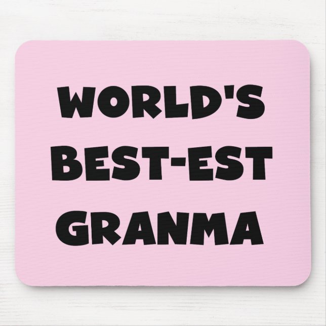 Der Gut-est Granma der Welt Schwarzweiss Mousepad (Vorne)