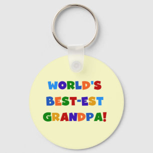 Der Gut-est-Großvater-helle Farbgeschenke der Wel Schlüsselanhänger